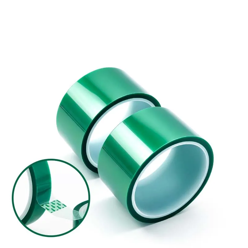 Green PET High Temperature Transparent Tape for Laser Cutting Head Focusing Lens Dustproof Sealing No Residue Heat Resistant