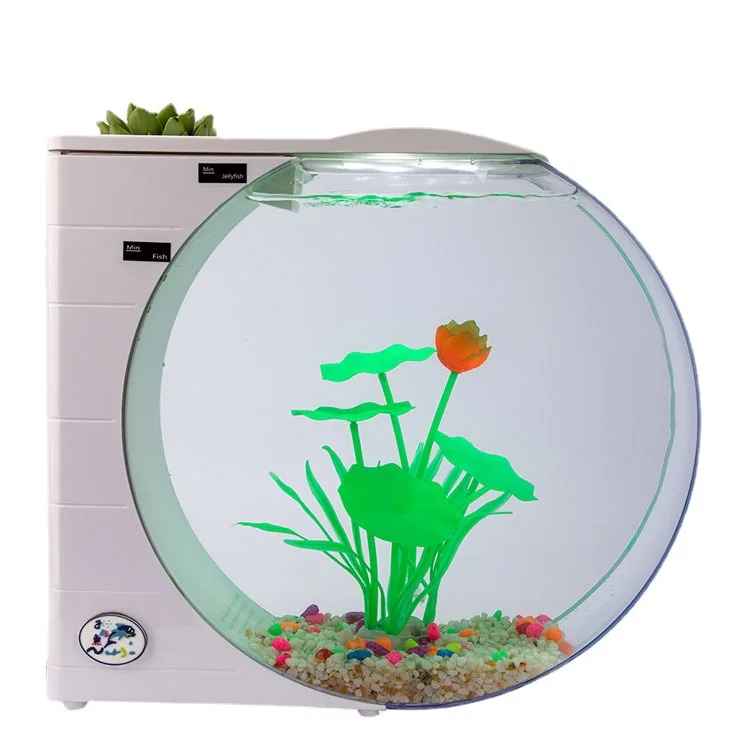 New Products Wholesale Usb Line Mixing Lamp Jellyfish Fish Tank Multifunctional Electronic Dc5v Pump Mini Jellyfish Tankice