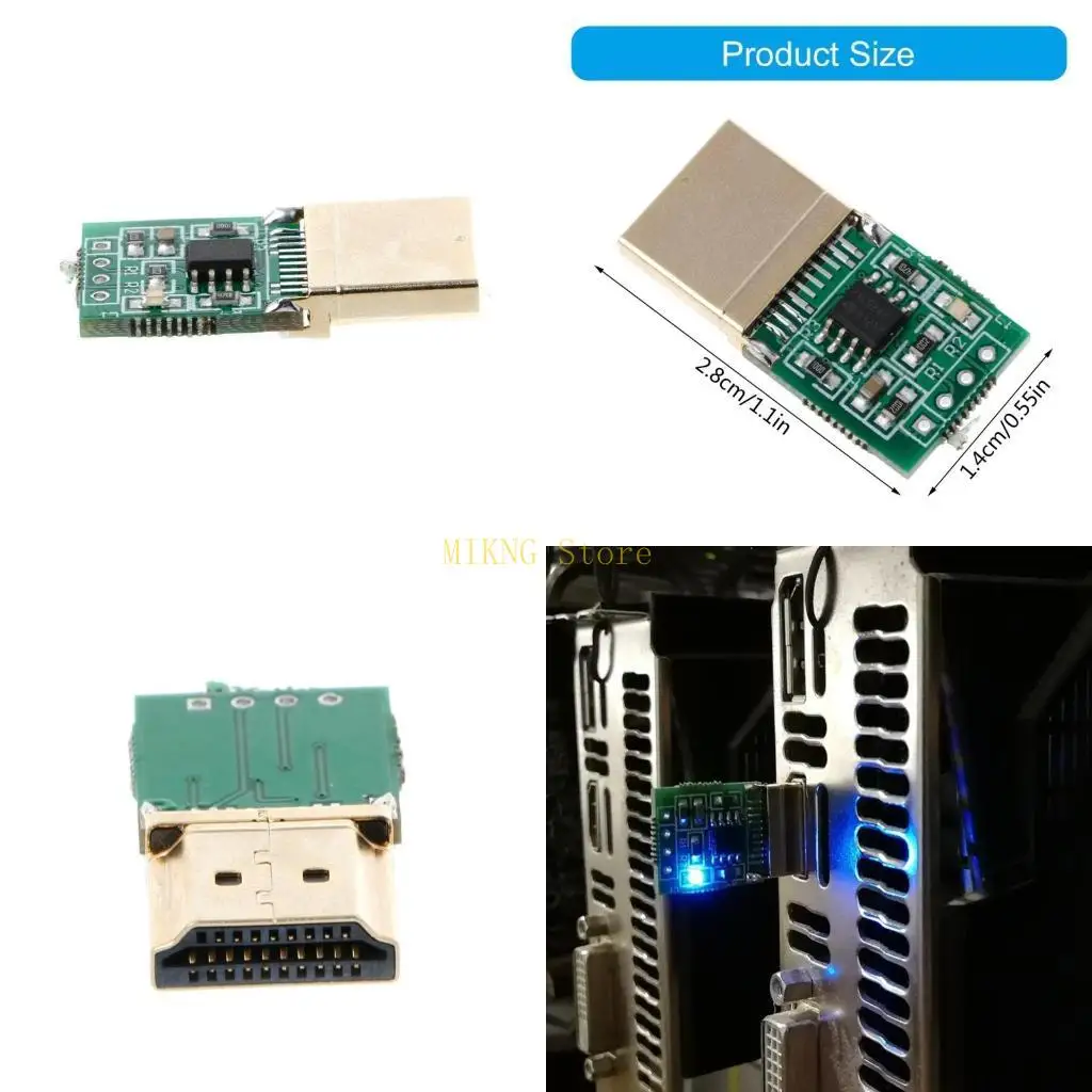 

HDMI-совместимый фиктивная заглушка без головы призрачный фальшивый эмулятор модуля 4K Лучшая продажа