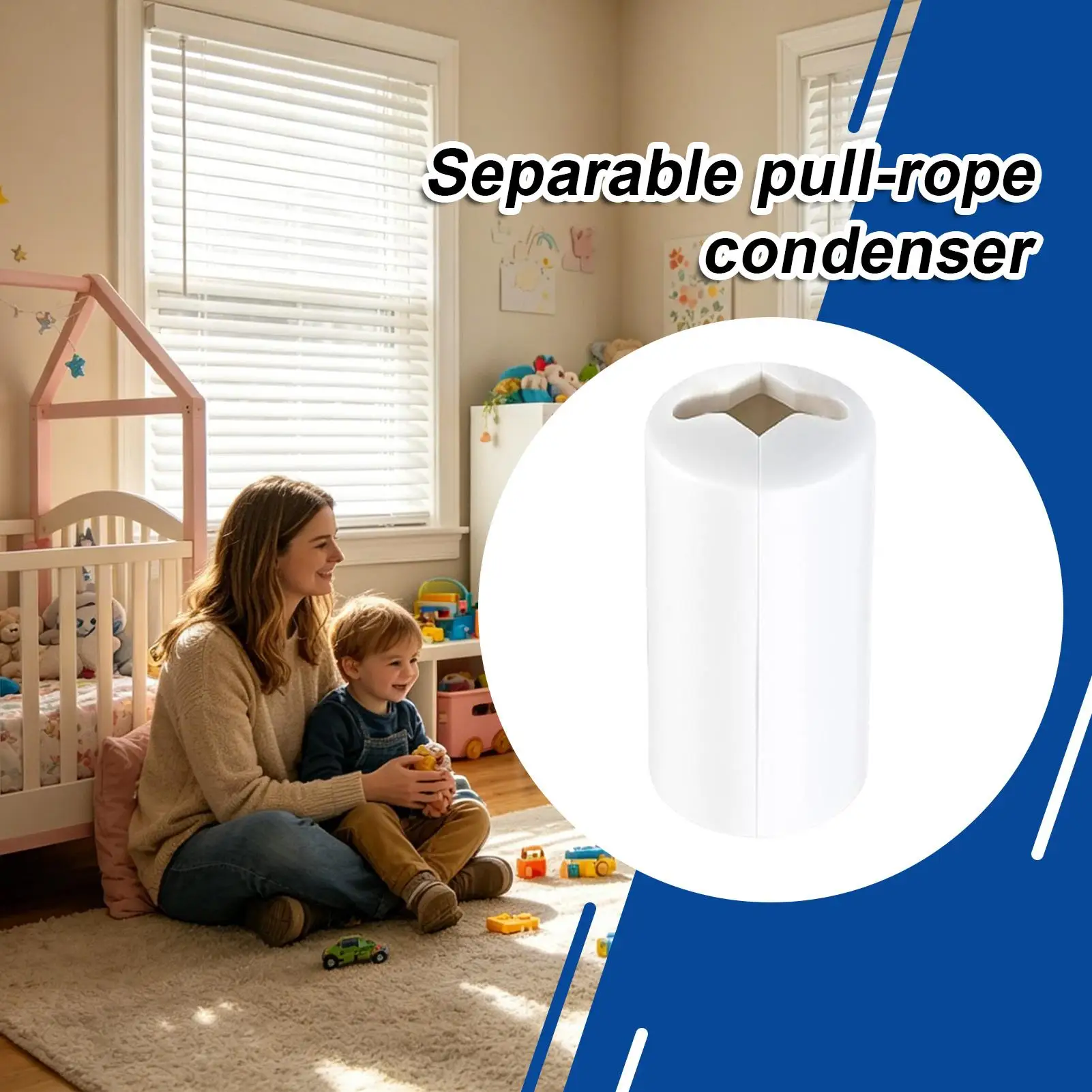 10pcs Blind Cord Safety Condenser Anti Strangulation Blind Cord Tensioner Pull Cord Connector Child Safety for Window Blinds