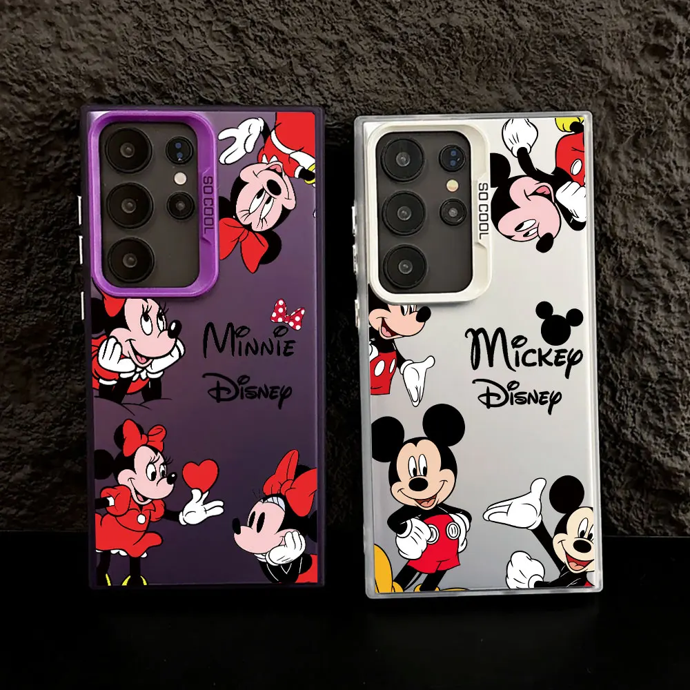 

Mickey Minnie Stitch Disneys S25 5G Case For Samsung S25 S24 Ultra Carcasa For Galaxy S23 S22 S21 FE S20 Ultra Plus Phone Cover