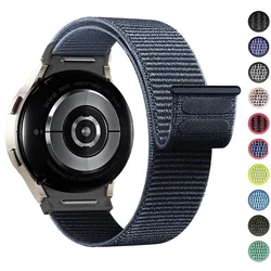 No gaps Band For Samsung Galaxy Watch 7 6 FE 4 Classic 5 pro 44mm 40mm 47mm 45mm Nylon Loop bracelet correa Galaxy Watch 7 Strap