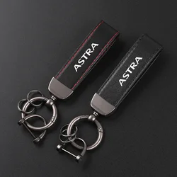 Deluxe Leather Keychain with Car Badge Keychain Pendant For opel ASTRA