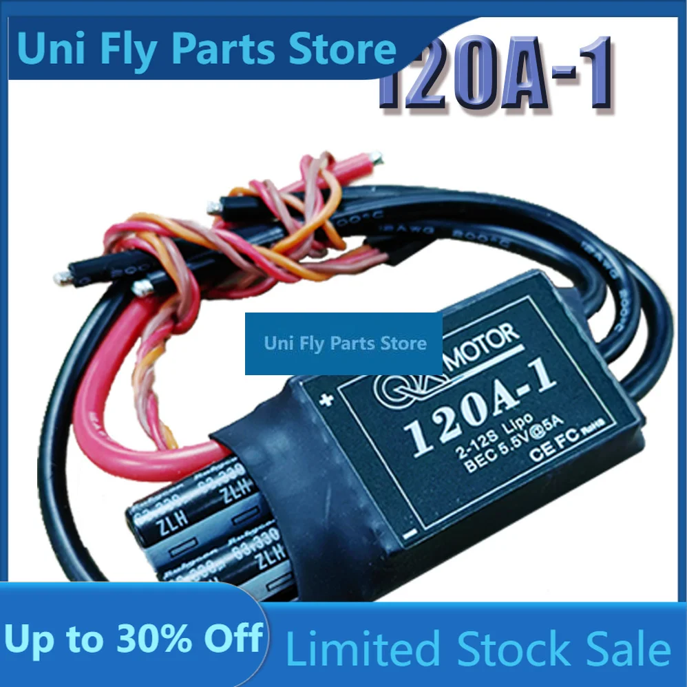 UniFlyHigh Voltage 120A 120A-1 ESC 2~12s With 5.5v/5a BEC For 80mm 90mm EDF