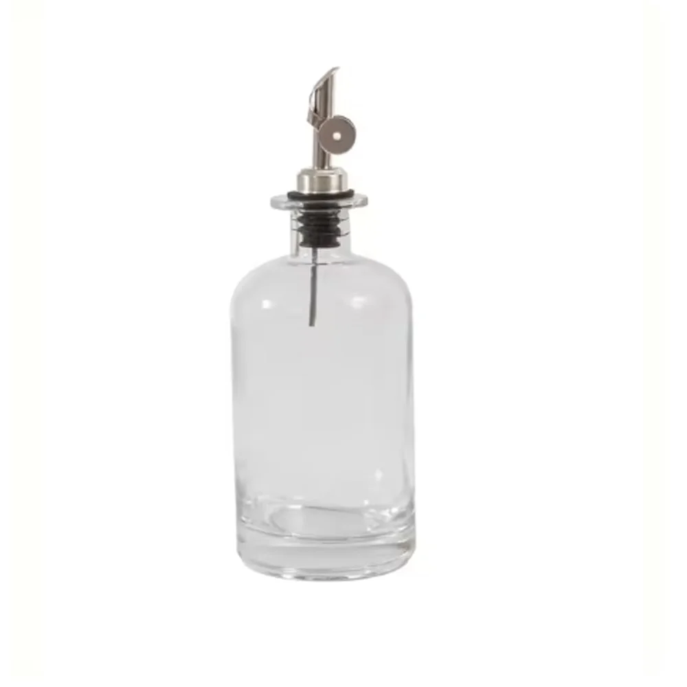 Distributeur d'huile et de vinaigre avec bec en métal, Pot d'huile anti-fuite, récipient d'assaisonn