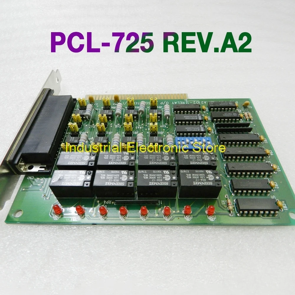 

For Advantech Data Capture Card ISA Bus 8 Relay Output I/O Card PCL-725 REV.A2