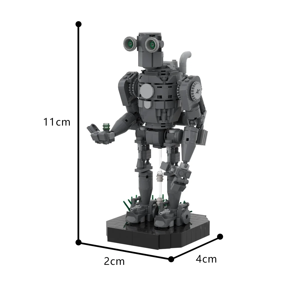 MOC-190093 NieR Automata Pascal Model Bricks Game Character Machine Monster Building Blocks Creative Assembly Toy Kid Gift