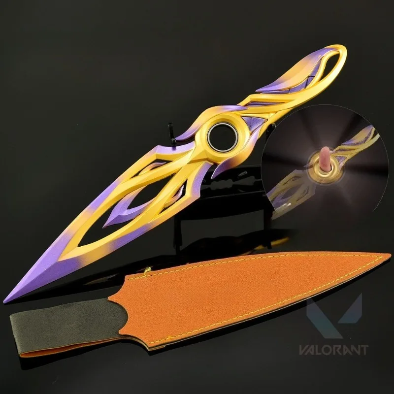 30cm mystbloom kunai ninja valorant armaelee modelo de metal jogo samurai acessórios ornamentos coleções presentes brinquedos para meninos