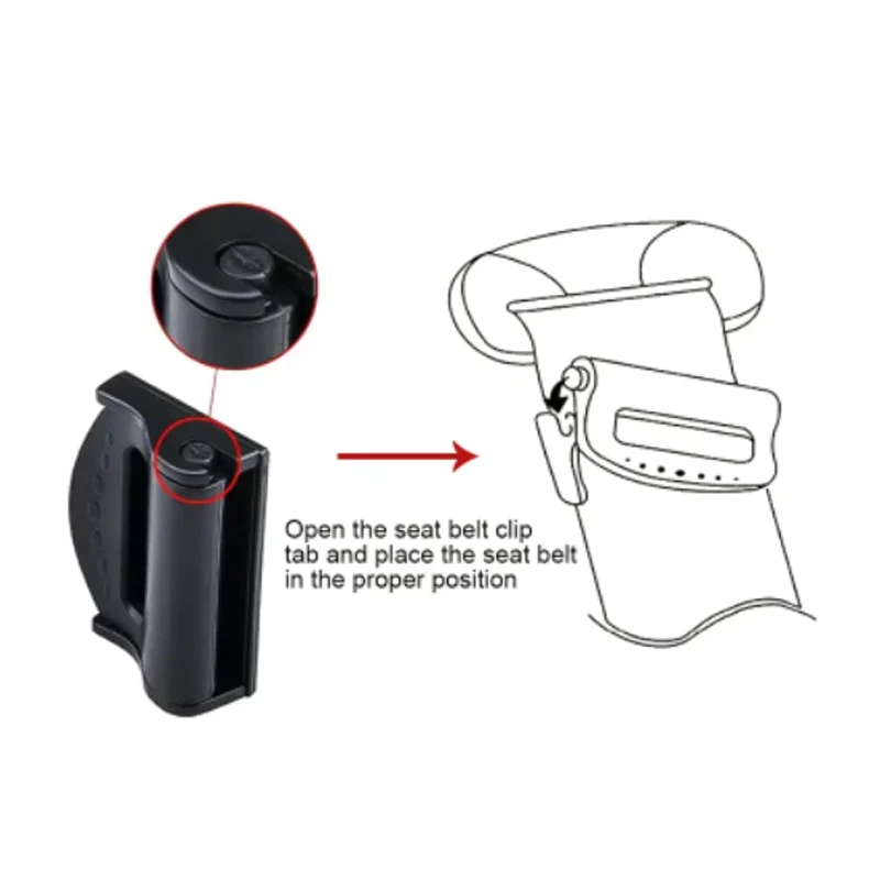 2 قطعة شعار السيارة أحزمة الأمان قابل للتعديل مشبك من البلاستيك اكسسوارات لتويوتا TRD غازو سباق بريوس برادو أفينسيس فيرسو سيينا أفالون #3