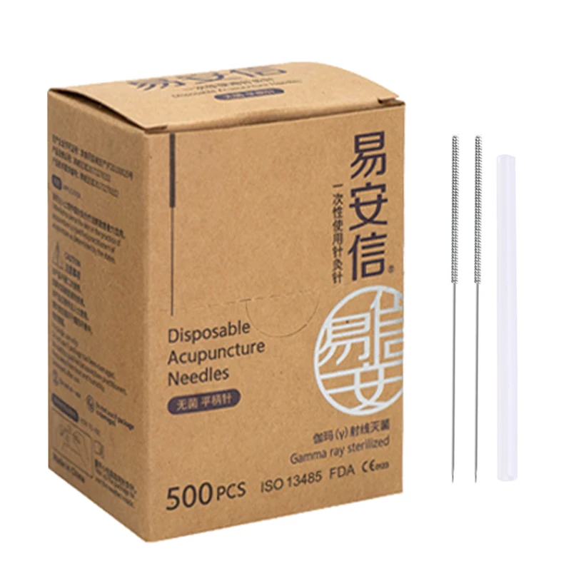 

New Acupuncture Needle with Tube Gamma Ray Sterilze Needle Aseptic Single Use ZhenJiu Body Massager High Quality