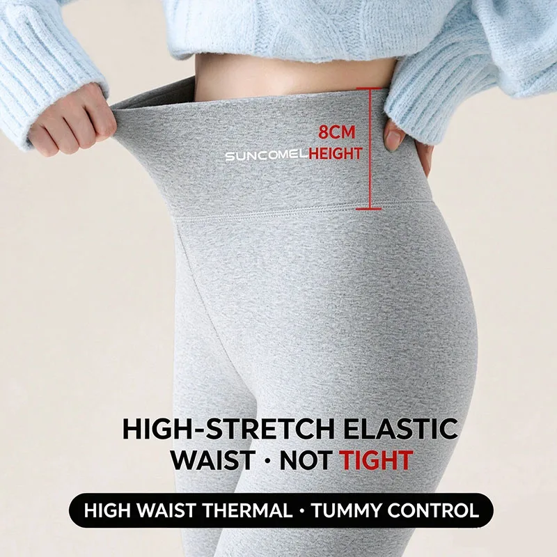 2026 New Women's Plus Velvet Warm Leggings Cold Winter Thermal Outdoor Wear High Waisted Tights Thickened Elastic Slim Leggings