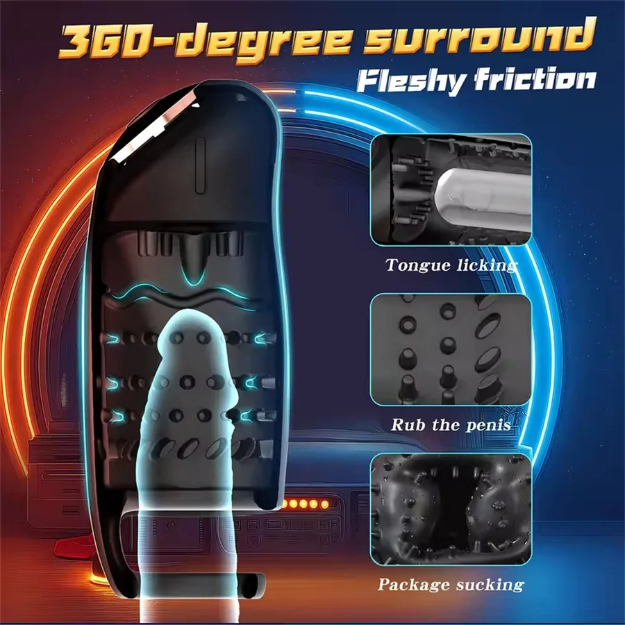 ذكر الاستمناء كأس القضيب الهزاز APP التحكم عن بعد 9 تهتز الضارب 360 °   التفاف آلة الجنس لعبة الجنس الكبار للرجال