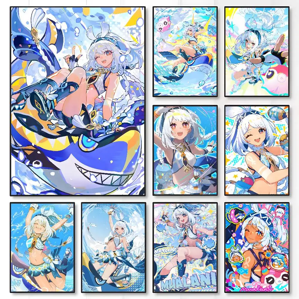 

Video Game MUALANI G-Genshin Impact Poster High Quality Dorm Living Room Aesthetic Wall Decoration Painting Stickers Gift