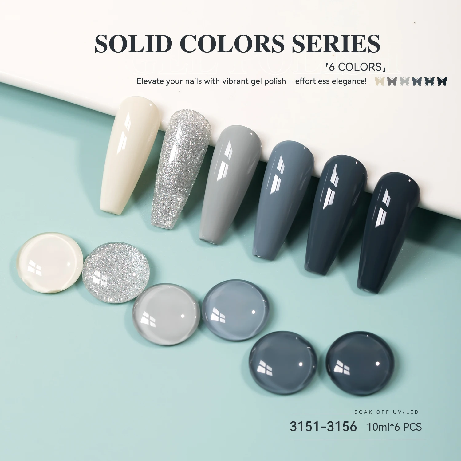 Vendeeni لوازم الأظافر الاتجاه الساخن 6 ألوان الخريف الشتاء هلام البولندية جمع تصميم مجاني TPO HEMA الحرة OEM طلاء الأظافر هلام خاص #4