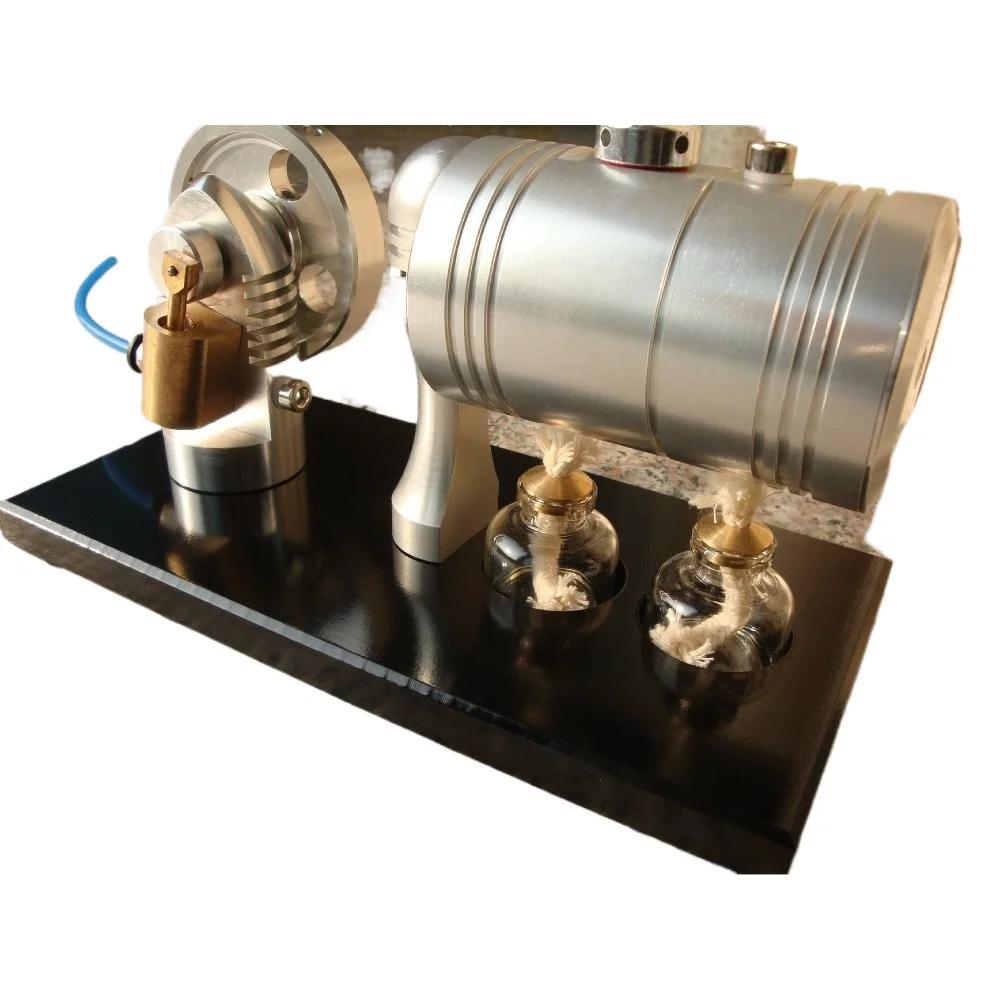 K-005 Metal Steam Engine Model Integrated Steam Passage Large Capacity Boiler with Safety Valve Steam Engine Model