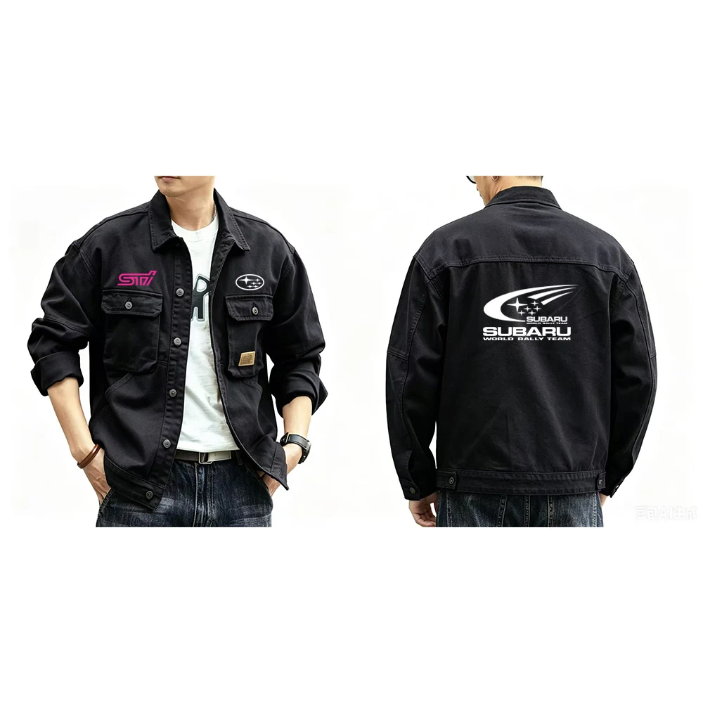Men's SUBARU jacket, plus size denim jacket, fashionable, casual, comfortable, high-quality, spring and autumn 2026