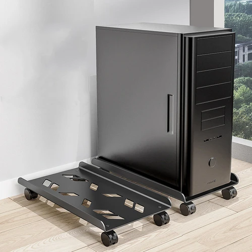 Soporte para CPU móvil, soporte para torre de PC de acero, soporte para CPU con ruedas rodantes, soporte para torre de computadora que se adapta a la mayoría de PC para el hogar y la Oficina