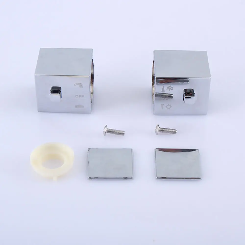 Bathroom Sink Faucet Handle Replacement Electroplated Plastic Knob Universal Tap Controller Plumbing Repair Part