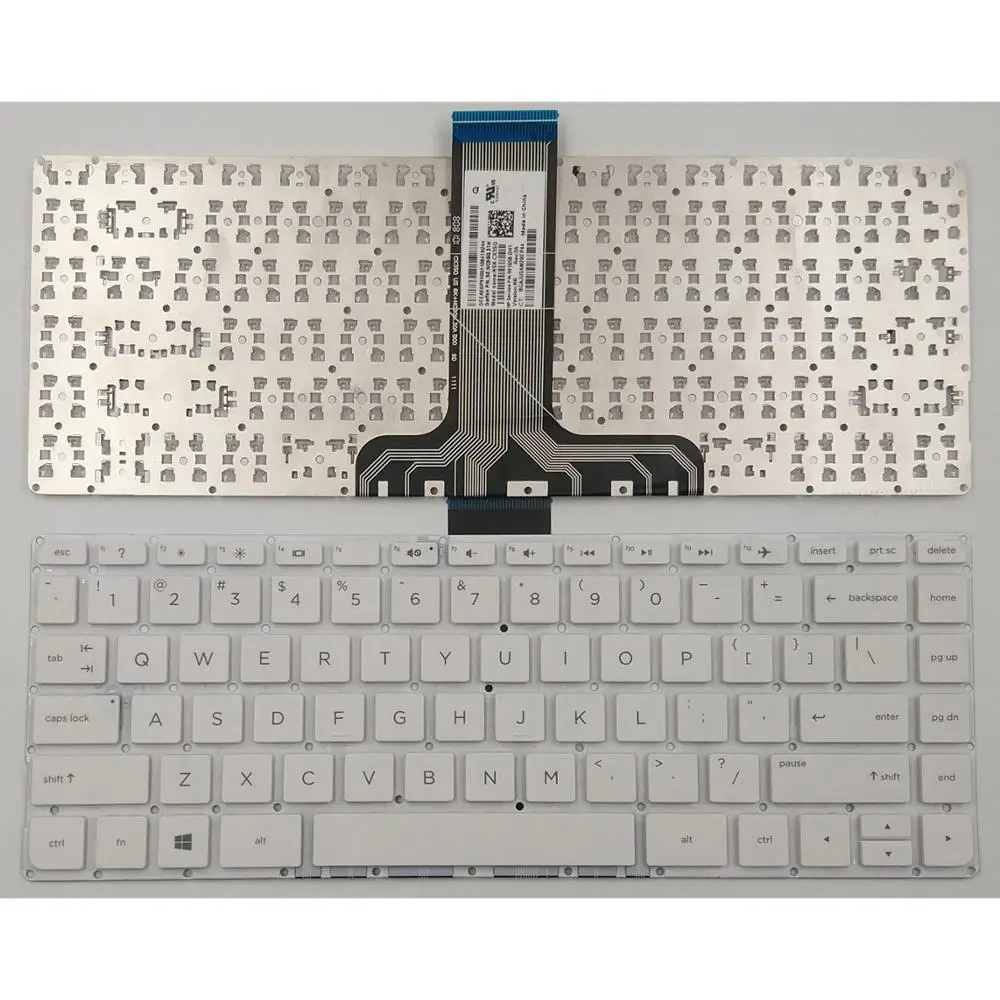 

New For HP Stream 14-AX 14-AX010WM 14-AX020CA 14-AX030WM 14-AX040WM 14-AX067NR 14-AX100 Laptop Keyboard US White 901658-001