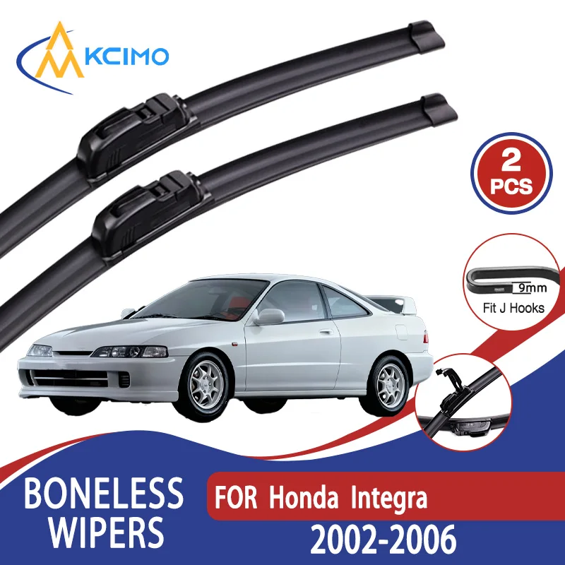 

For Honda Integra 2002-2006 Car Wiper U-type Soft Rubber Boneless Wiper HD Quiet Durable Automotive Wiper 21"+18"