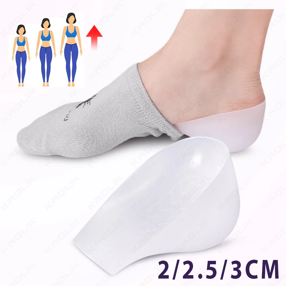 Gel Silicone Skin-Softening Height Increase Heel Protectors Heel Cups Spurs Cracked Heel Sleeve Sock Feet Care Skin Repair New