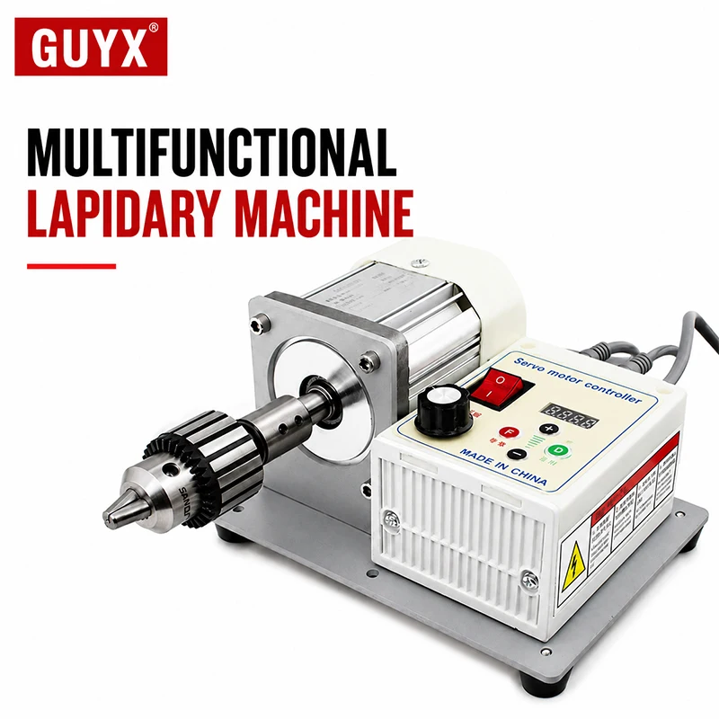 Multifunctional Lapidary Machine Adjustable Speed Jewelry Engraving Polishing Grinding Drilling Machine for Gemstone Metal Craft