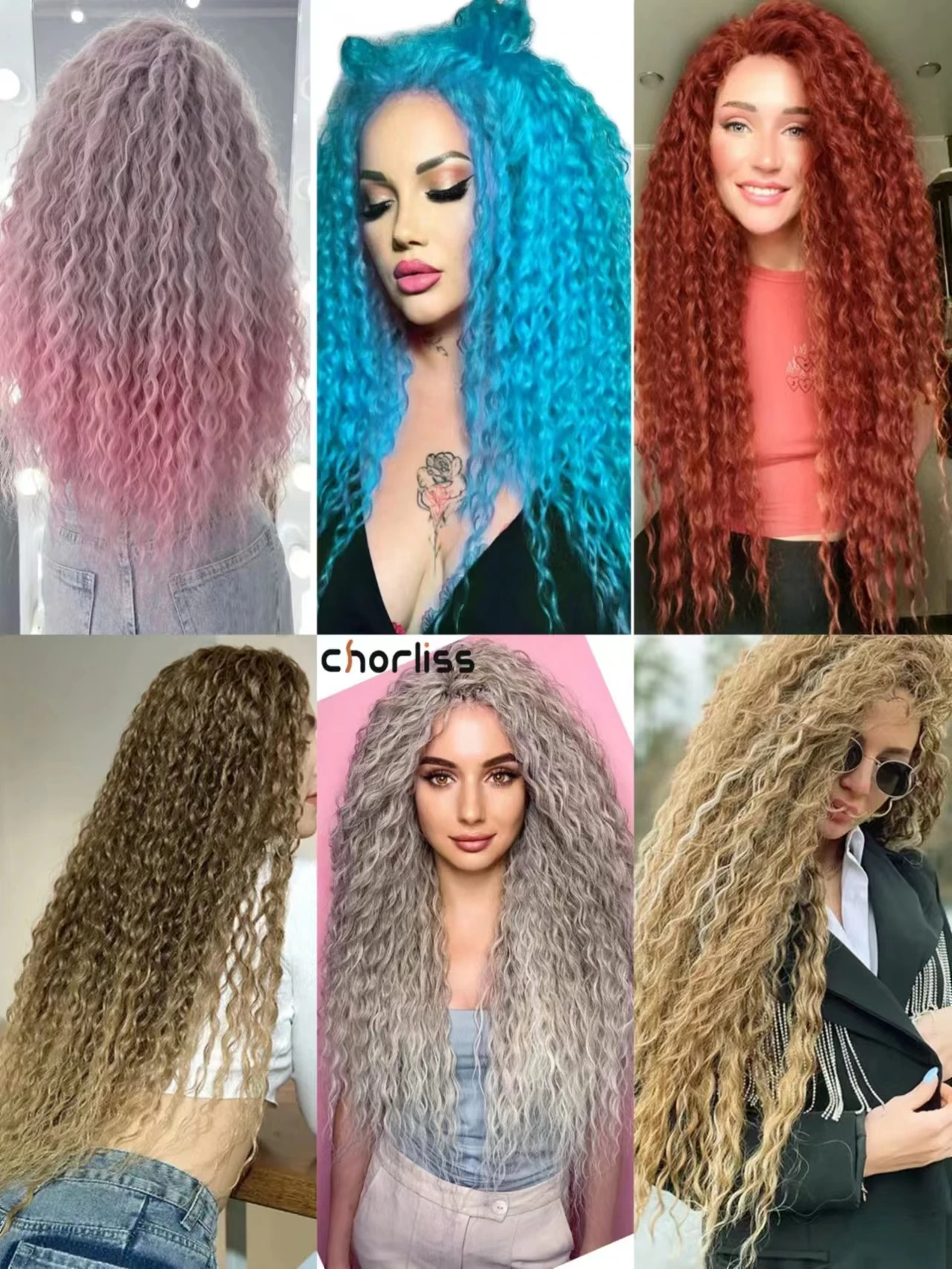 Ariel Curl włosy falą wodną szydełkowe włosy szydełkowe warkocze syntetyczne Ombre blond Afro loki zapleciony doczep do włosów