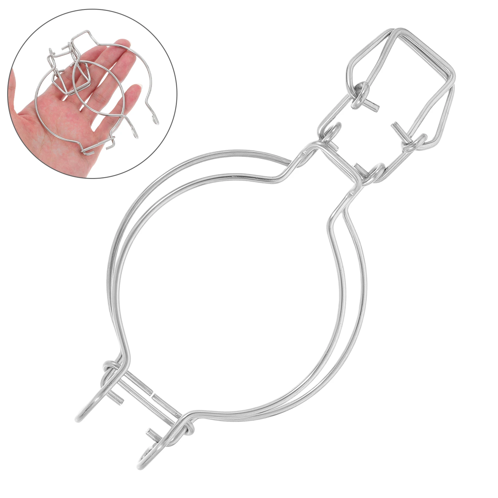 

6pcs Stainless Steel Sealing Clips Glass Jars Airtight Lids Canning Jar Wire Clamp Material Food Freshness Guarantee