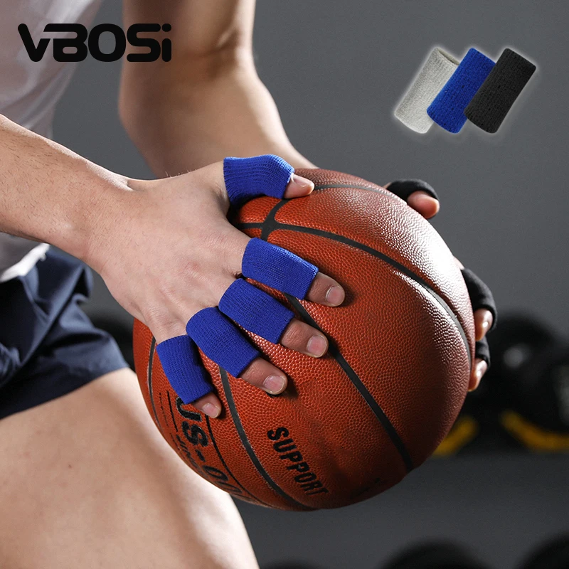 

1 Pack (5 pieces) Knitted Elastic Unisex Breathable Finger Sleeves for Basketball Volleyball Daily Use for Men Women