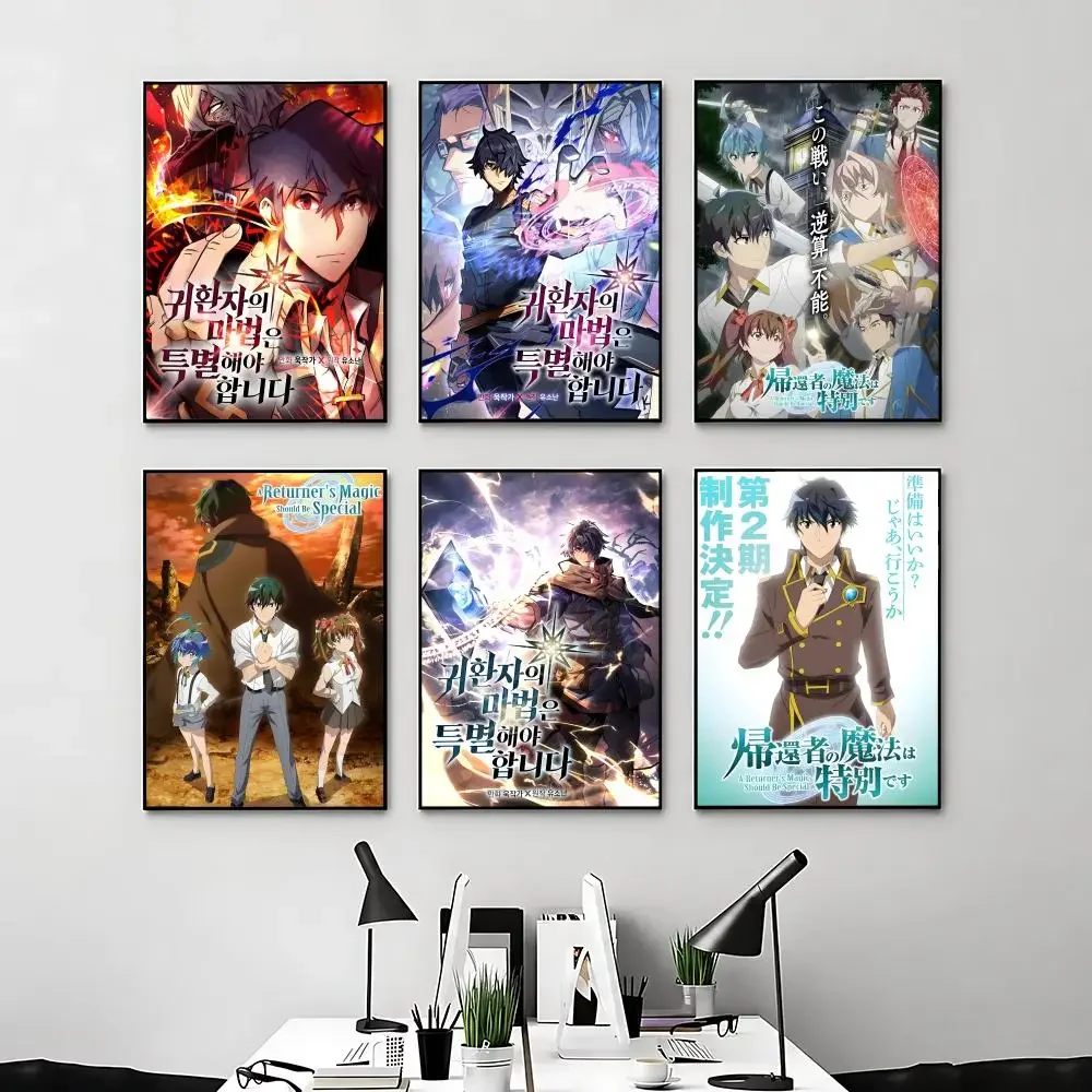 Póster de anime The Great Jahy Will Not Be Defeated, decoración para habitación de anime, decoración para mochila, pared interior, arte musical de pared