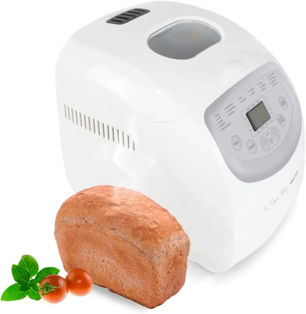 PRIXTON Panificadora La Petite Bakery, máquina para hacer pan con 19 programas para hacer pan, Capacidad 1000 g, Diferentes menús con