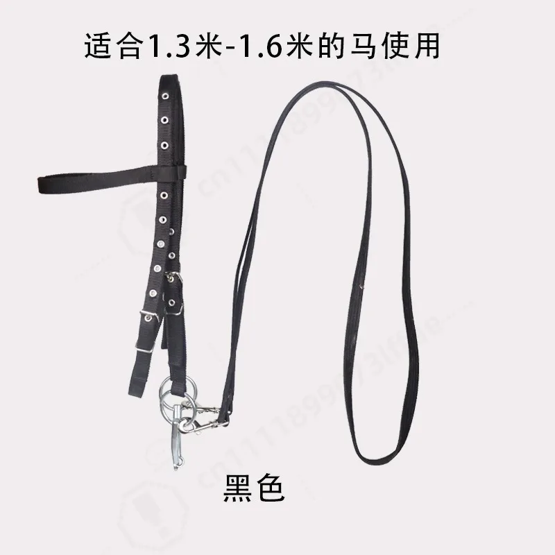 Adjustable Horse Bridle Rein Mouth Bit Equestrian Tack for Pony Horse Riding Training Equine Supplies