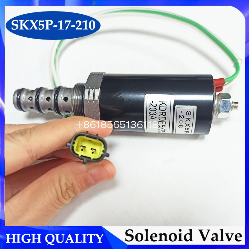 SKX5P-17-210 KDRDE5KR-20 40C13-203A Elettrovalvola per escavatore SH200 SH120 SH280 A1 A2 A3 SH200-1 SH200-2 SH200-3 Solenoide