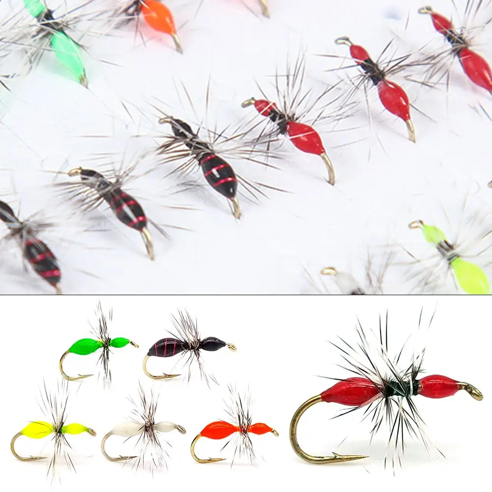 

5pcs 12# Hair Hook Fly Hook Fishhooks Insects Hook Fly Fishing Bait Ant Lures