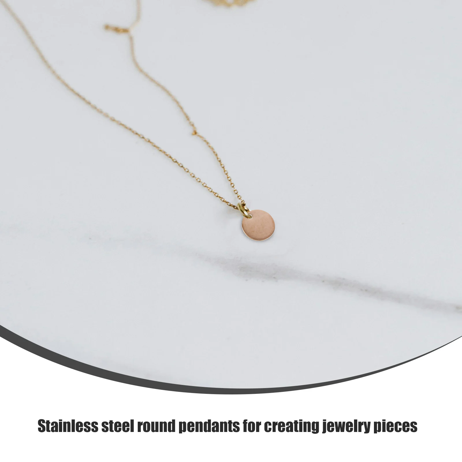

20 Pcs Stainless Steel Round Blank Pendants Durable Minimalist Design Suitable Casual Formal Wear Portable Engraving Tags Custom