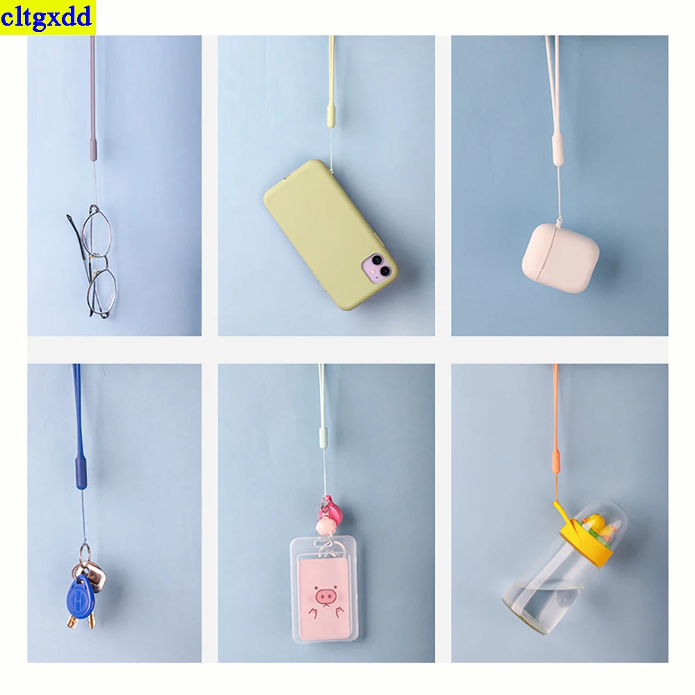 Cltgxdd-多機能液体シリコンウォッチストラップ、携帯電話、リストバンド、カメラ、キーホルダー、メガネ、リフティングロープ、18cm、2個