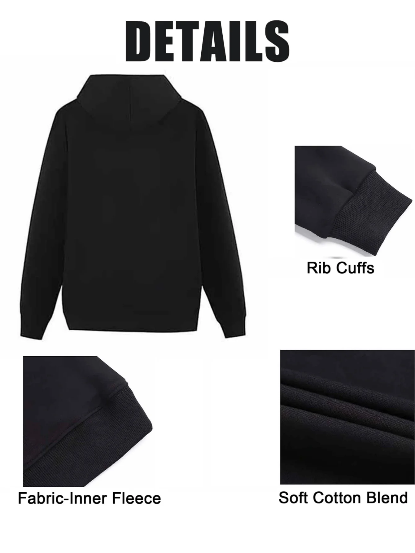 بلوفر رجالي بقلنسوة من مزيج القطن الناعم مستوحى من عقدة الانزلاق كاجوال بطباعة هندسية مع جيب الكنغر يمكن غسلها بشكل مثالي