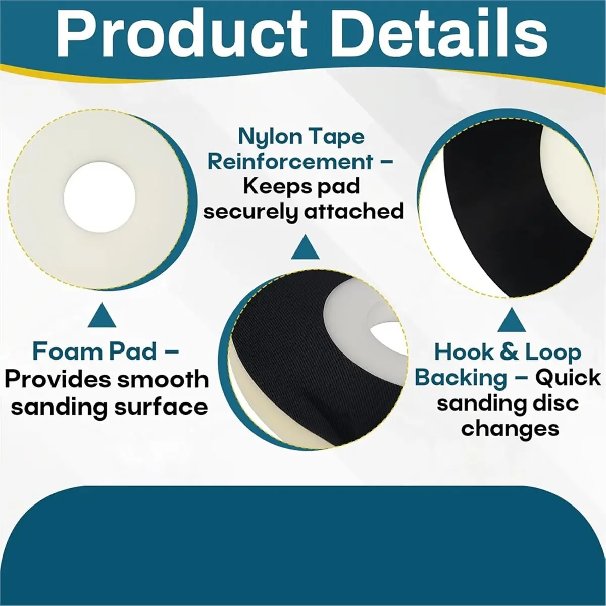 2026 New 4-Pack Discs Sanding Backup Pads for 7800 Drywall Sander, Fits Most 9