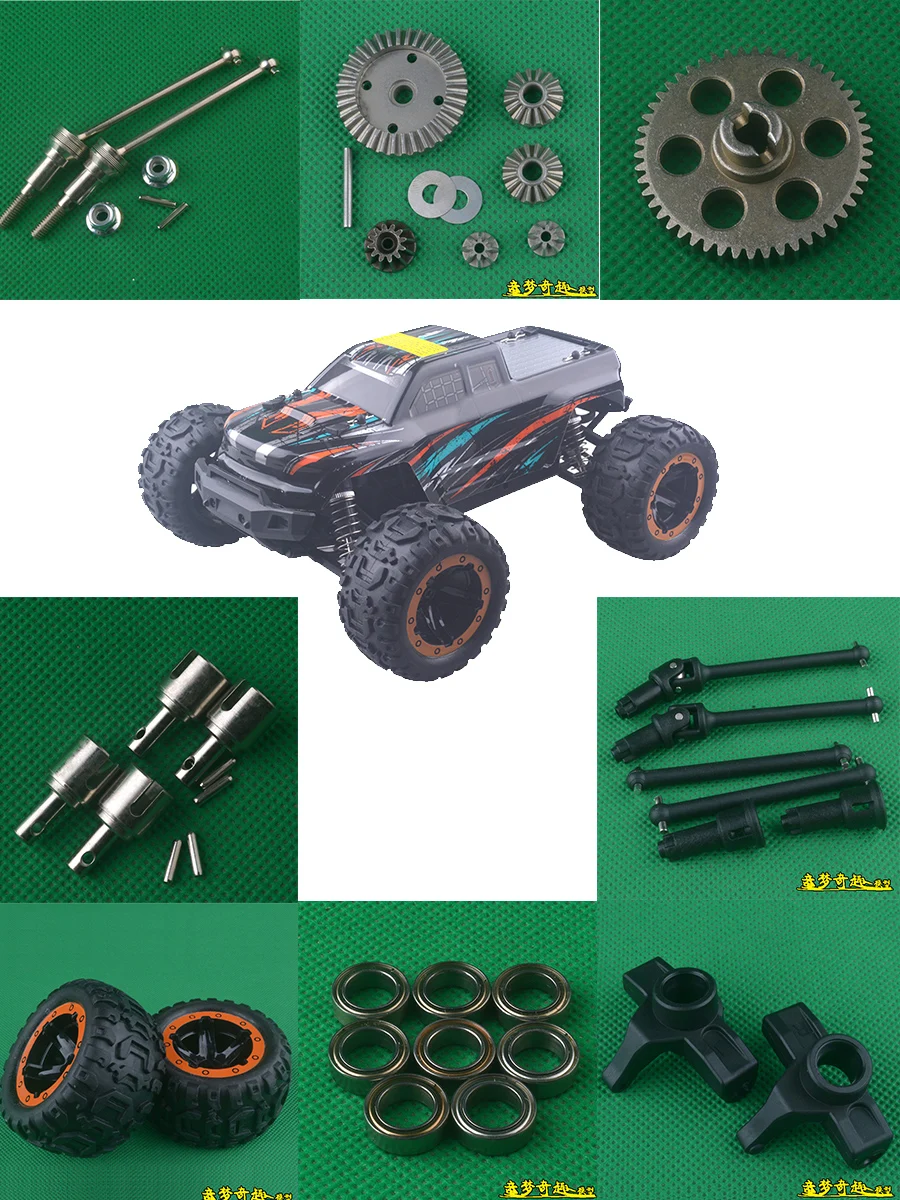 HBX 16889A 16889 SG1601 SG1602 RC Remote Control Car Original Parts Metal Differential Gear Drive Shaft Wheel ESC Motor Parts 1