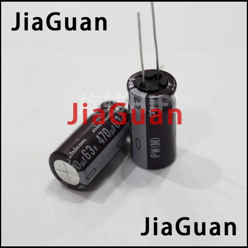 20PCS NEW NICHICON PW 470uF/63V 12.5X25MM electrolytic capacitor 63V470UF High frequency long life 63V 470UF