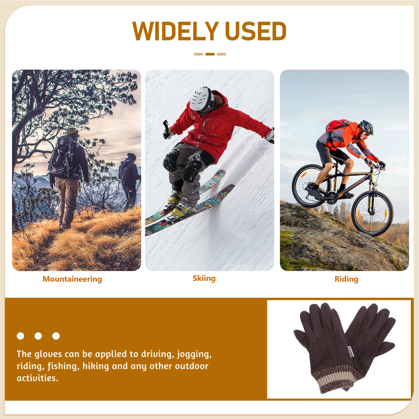 

Thermal Touchscreen Winter Running Waterproof Windproof Hand Warming Color Knit Bowl Mouth DY52 Full Finger Cycling