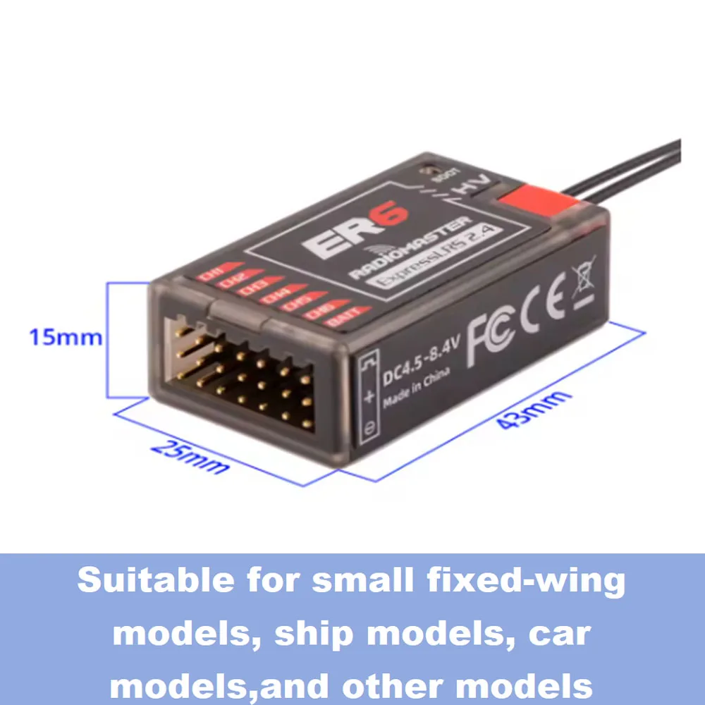 receptor-radiomaster-er6-de-alta-sensibilidad-6-canales-24ghz-elrs-pwm-para-aviones-de-ala-fija-coches-rc-barcos-rc