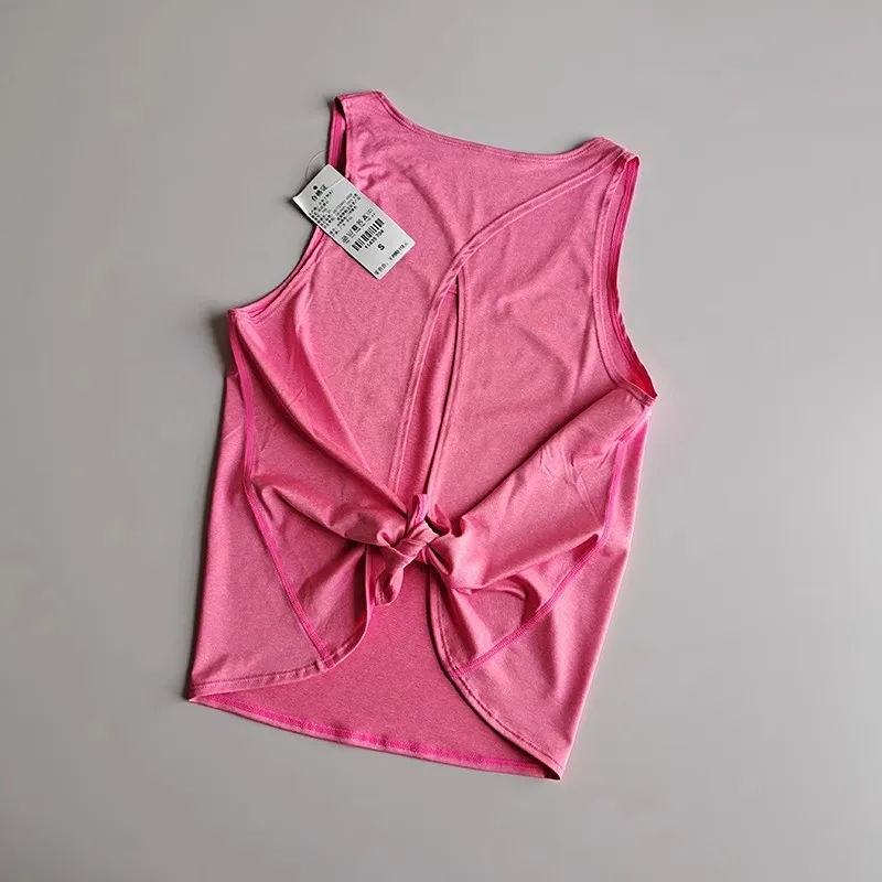 Ärmellose Sportshirts für Damen, Yoga-Oberteile, Fitness-Tops, lockere Sportshirts, Damen-T-Shirts für das Training, Tanktops. – Detail 22