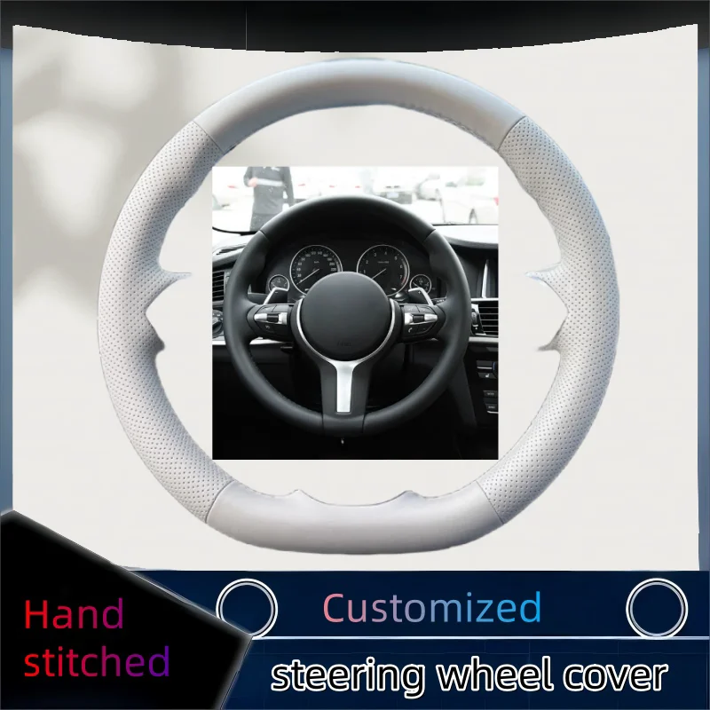 

Car Steering Wheel Cover Customized Leather For BMW M Sport F87 M2 F80 M3 F82 M4 M5 F12 F13 M6 F85 X5 M F86 X6 F33 F30