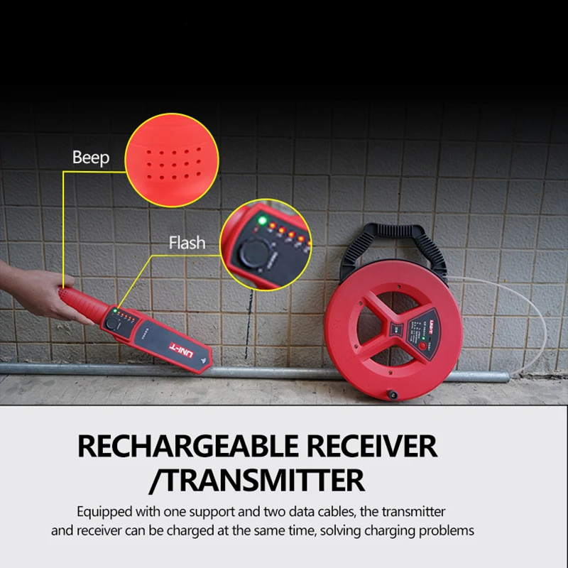 Imagem -04 - Uni-t-wall Iron Pipe Blockage Detector Ut661a Ut661b Ferramenta de Diagnóstico Scanner Pipeline Bloqueio Encanamento Instrumento