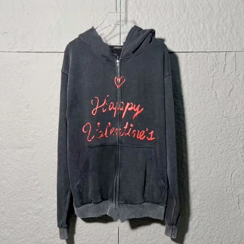 

Большие толстовки для женщин и мужчин, толстовка на молнии в парижском стиле, осень-зима, плюшевое универсальное пальто с капюшоном, модные куртки