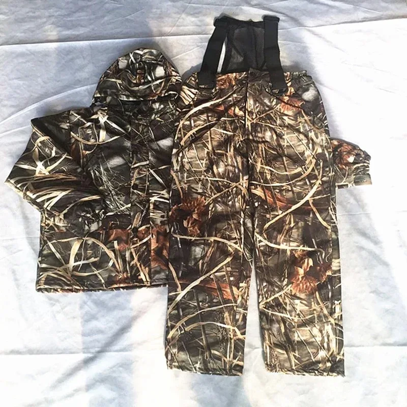 

Осенняя камуфляжная куртка Reed с водным бионическим рисунком, брюки, костюм с капюшоном, охотничья одежда, снайперская тактическая форма, костюм Ghillie Emersongear
