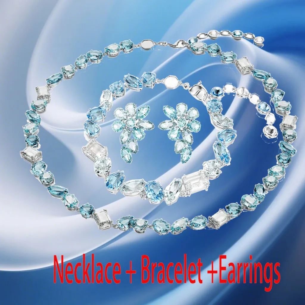 2026 New Arrival Dazzling Mixed-Cut Statement Set for Ladies:Banquet Glamour Glow