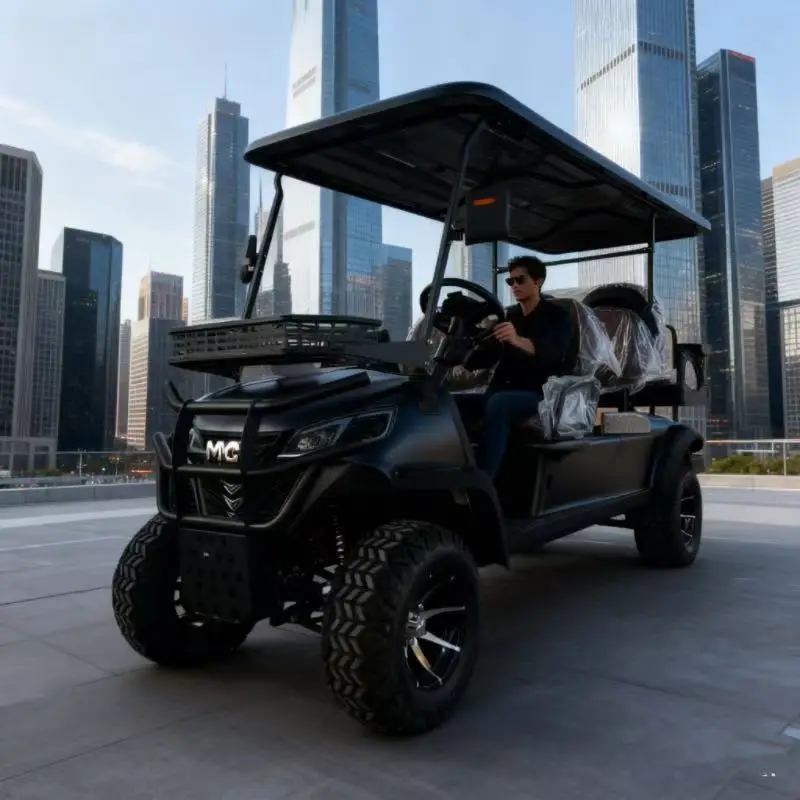 أعلى السرعة ​ ​ عربة جولف للطرق الوعرة 63 كم/ساعة 4WD، عربة جولف مخصصة قوية بقدرة 7000 وات MMC
