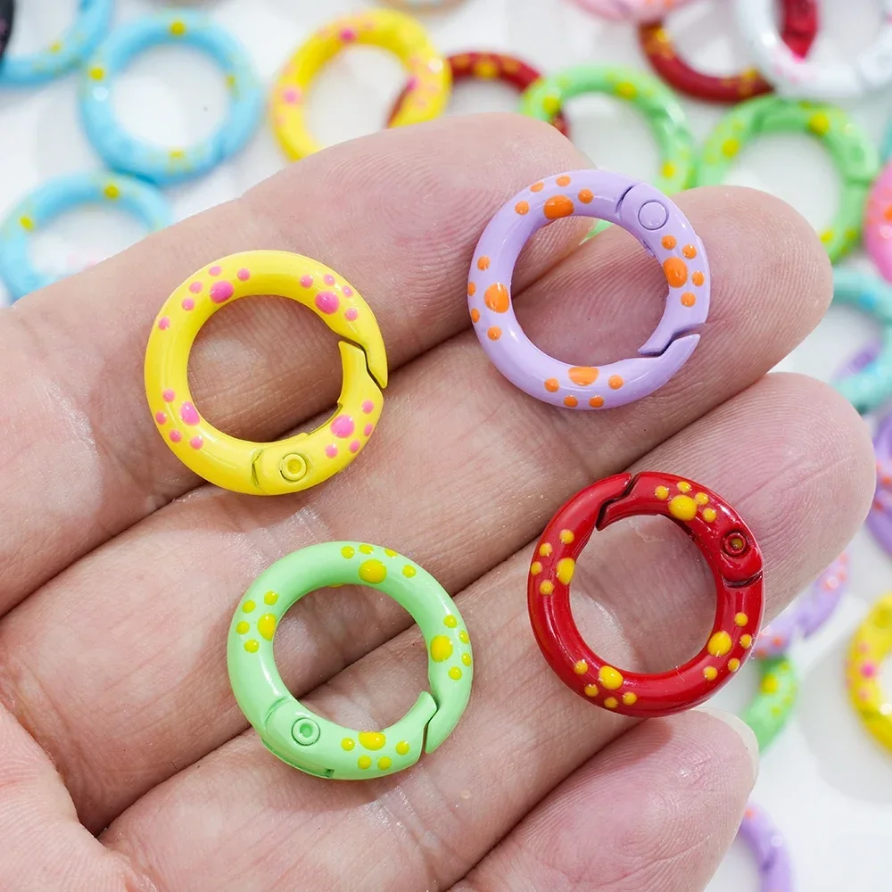 

Colorful Lobster Key Clasps Snap Hook Label Hand Tag Connector Open Ring For Jewelry Bracelets Making DIY Accessories